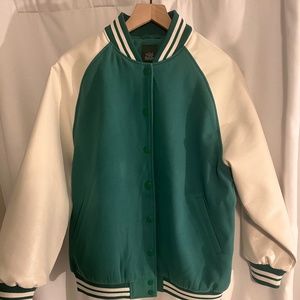 Wild Fable Faux Leather Bomber Jacket